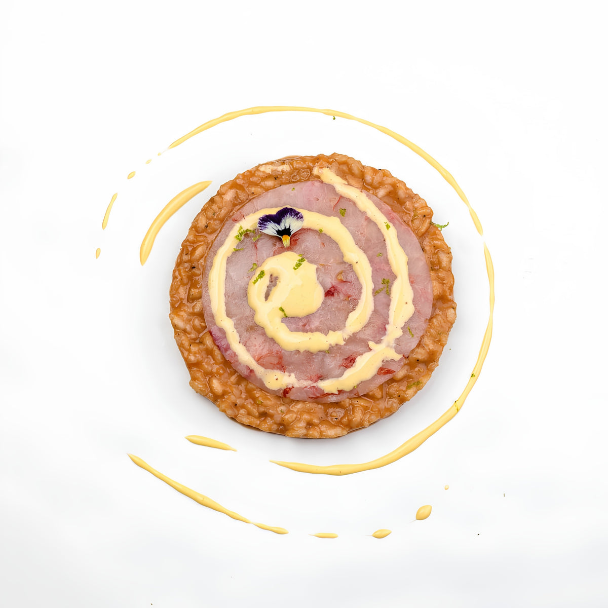 Risotto impiattato preparato con il riso Carnaroli