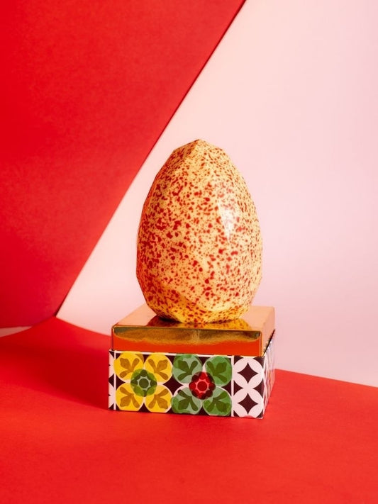 Uovo di Pasqua Cioccolato Bianco e Lampone