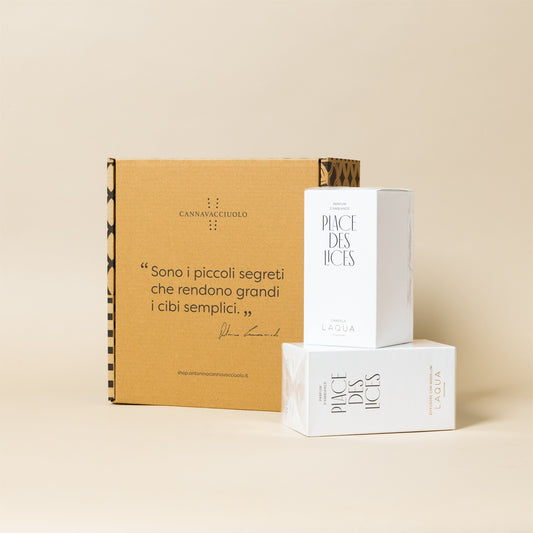 Box regalo con candela profumata e diffusore Laqua Collection