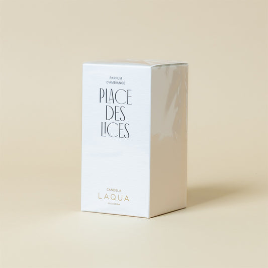 Candela profumata Vanille and Cigar Laqua Collection, confezione Place des Lices