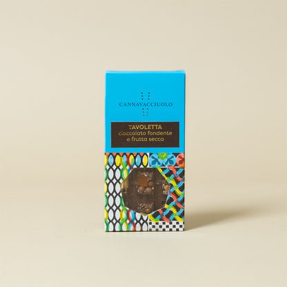Tavoletta di cioccolato fondente e frutta secca del box Choco Lovers