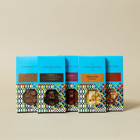 Tavolette di cioccolato incluse nel box regalo Choco Lovers