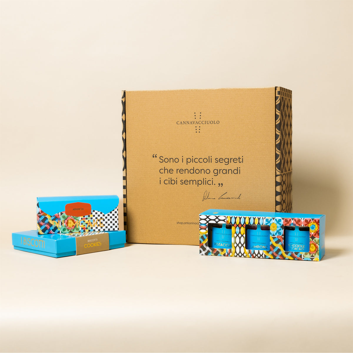 Box regalo Colazione delle Vacanze con le sue confezioni