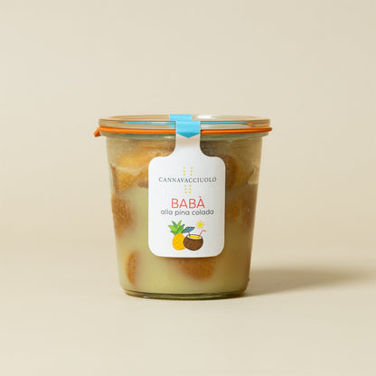 Babà alla piña colada in vaso incluso nel box Dolce a-mare