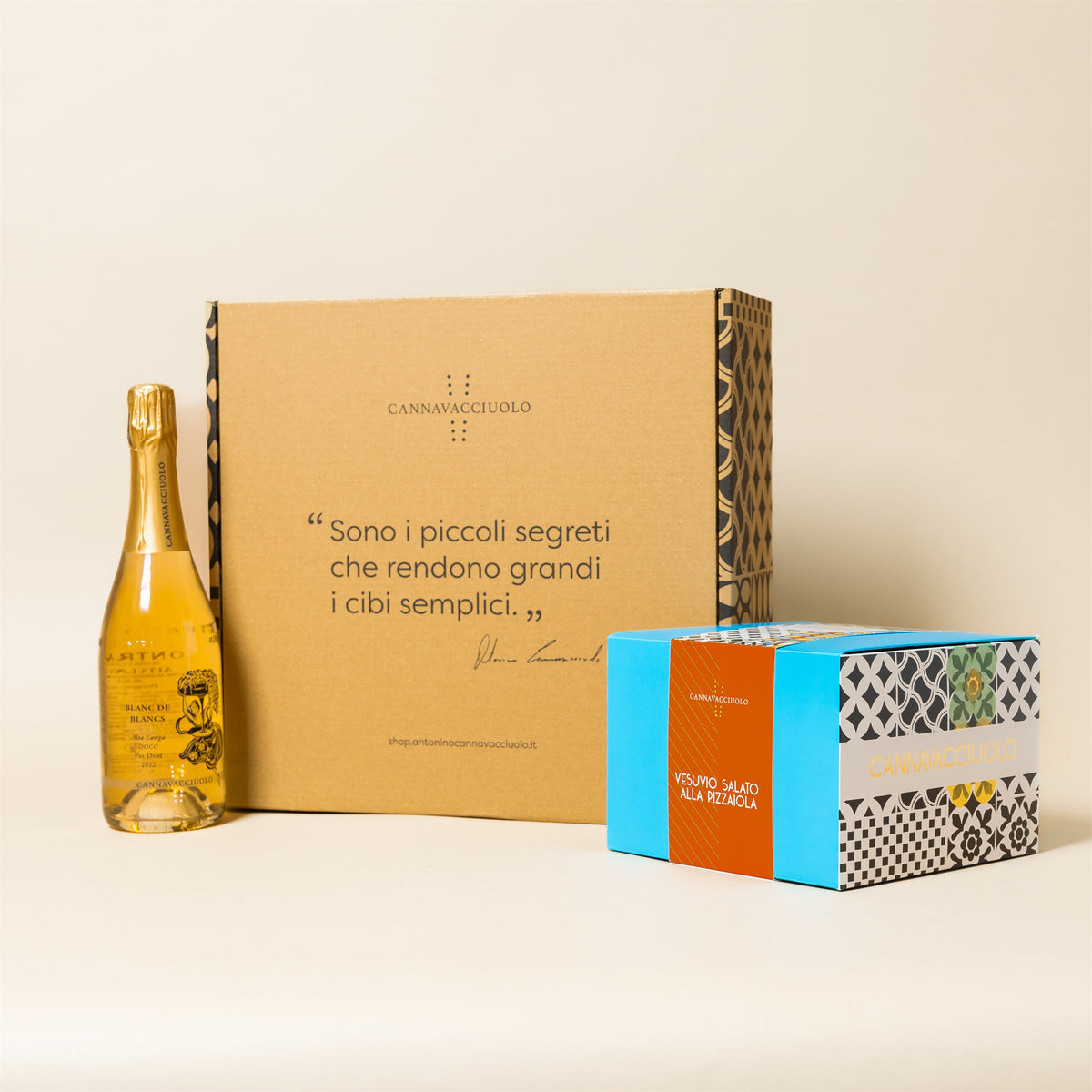 Box regalo Frizzante Mediterraneo con bollicine e confezioni