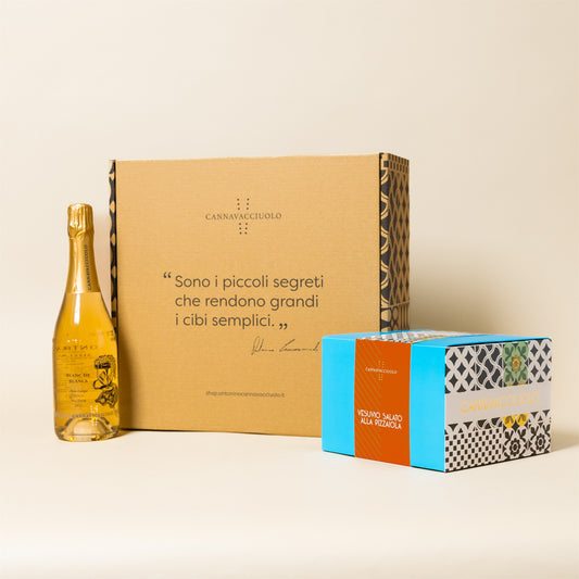 Box regalo Frizzante Mediterraneo con bollicine e confezioni
