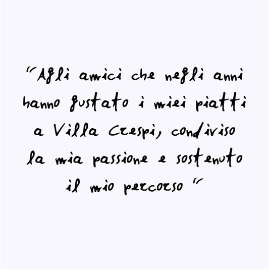 Pagina con dedica manoscritta dal libro In cucina comando io
