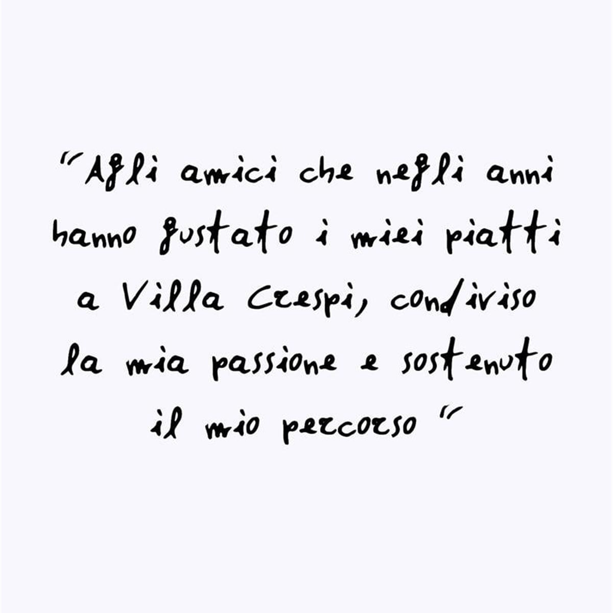 Pagina con dedica manoscritta dal libro In cucina comando io