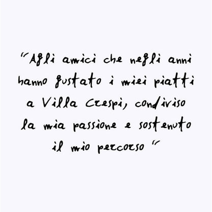 Pagina con dedica manoscritta dal libro In cucina comando io