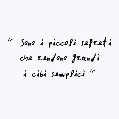 Pagina con citazione manoscritta dal libro Mettici il cuore