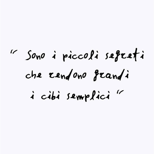 Pagina con citazione manoscritta dal libro Mettici il cuore