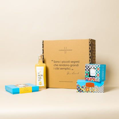 Box regalo Profumo di Agrumi con limoncello e dolci
