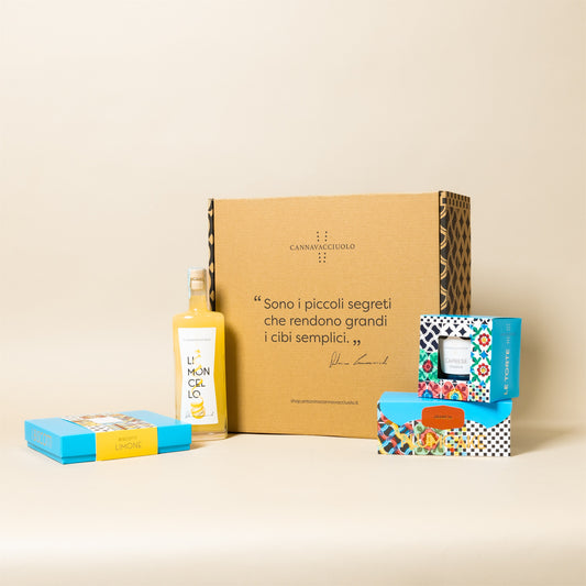 Box regalo Profumo di Agrumi con limoncello e dolci