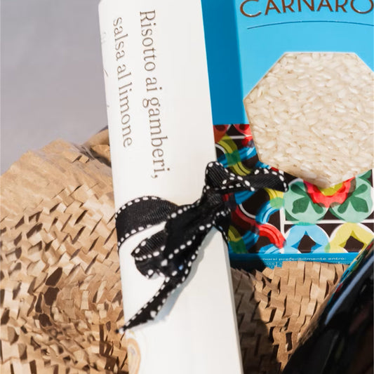 Cartolina ricetta inclusa nel box Risotto d'Autore