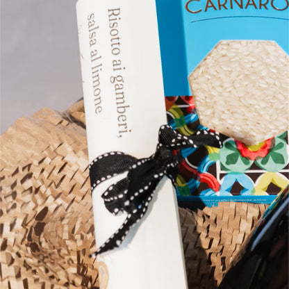 Cartolina ricetta inclusa nel box Risotto d'Autore