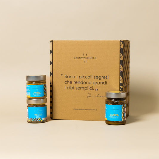 Box regalo Sapori di Mare con i vasetti Cannavacciuolo