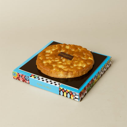 Torta alle mele nella confezione Cannavacciuolo