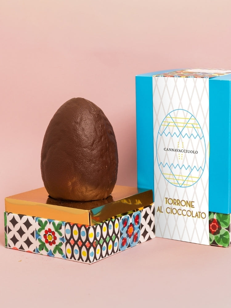 Uovo di Pasqua Torrone al Cioccolato